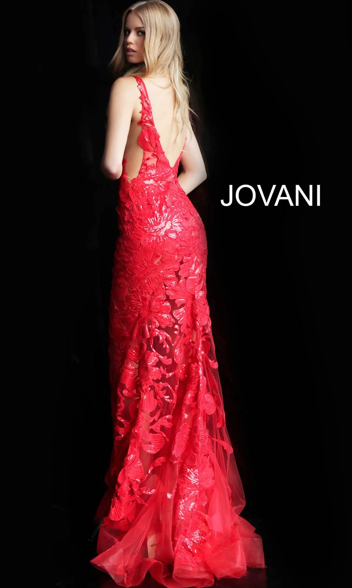 Jovani Embroidered Long Prom Dress with Sequins sold by PromGirl product image thumbnail 2