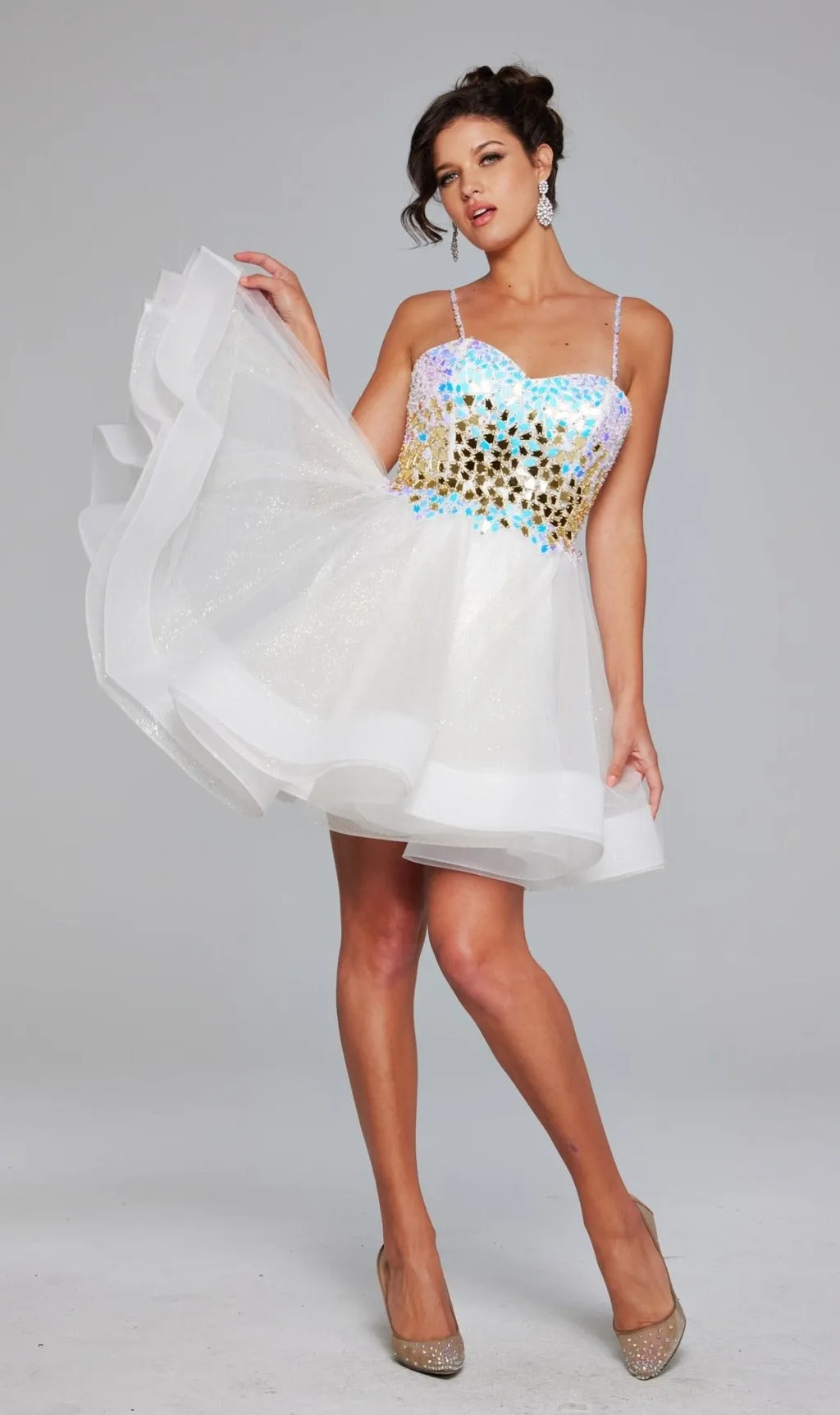 Short Homecoming Dress 40516 by Jovani sold by PromGirl product image thumbnail 3
