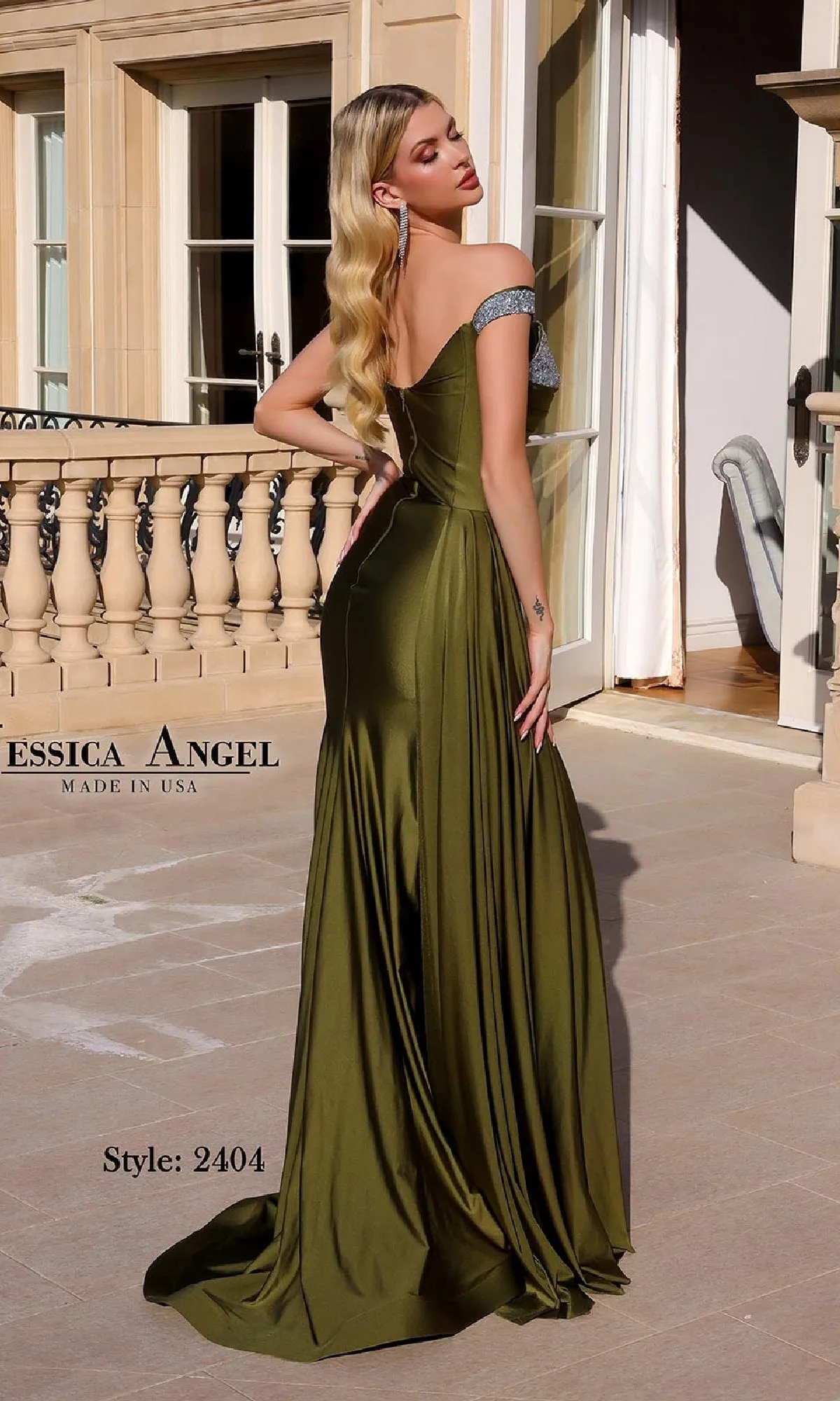 Asymmetrical Long Prom Dress: Jessica Angel 2404 sold by PromGirl product image thumbnail 5