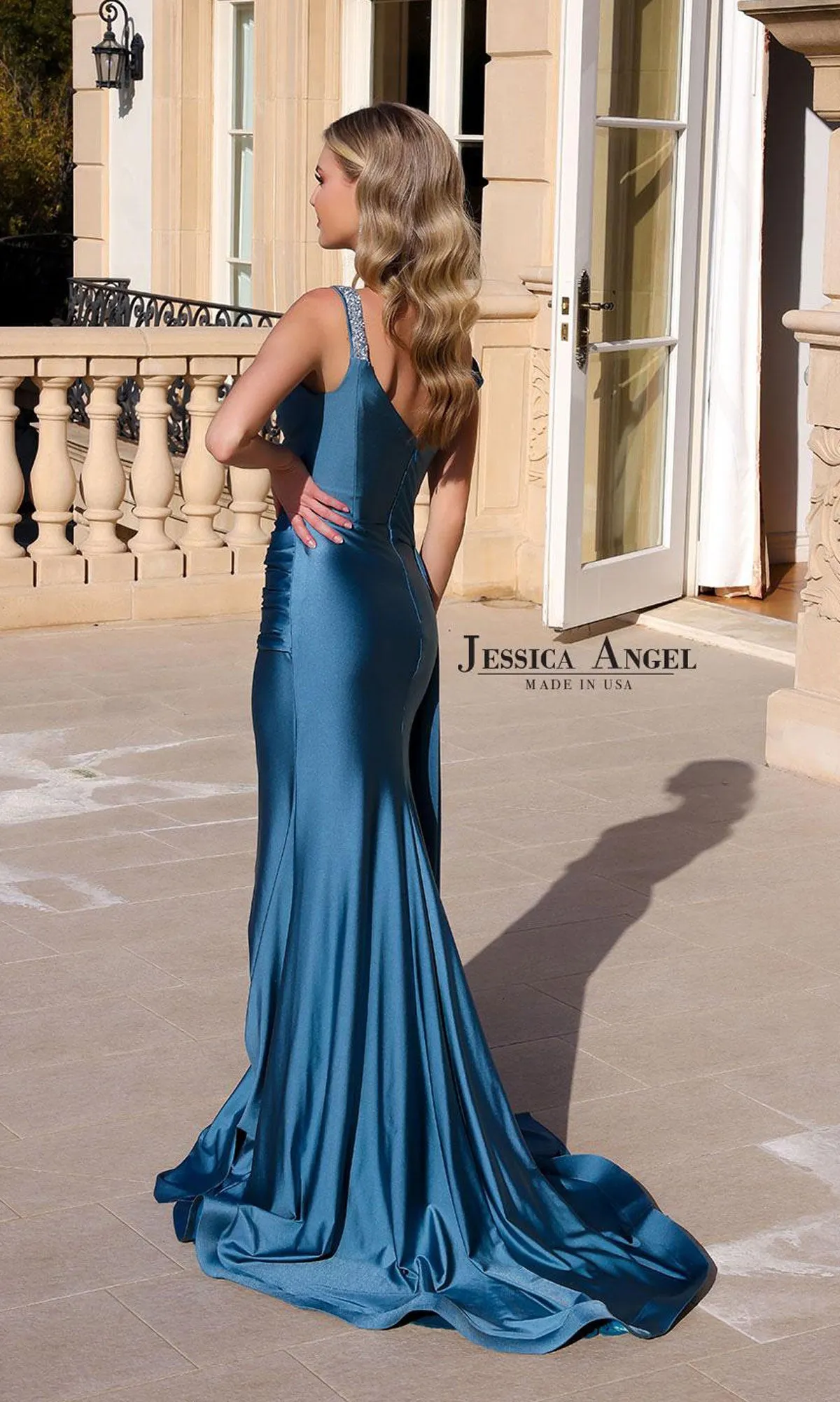 Asymmetrical Long Prom Dress: Jessica Angel 2404 sold by PromGirl product image thumbnail 2