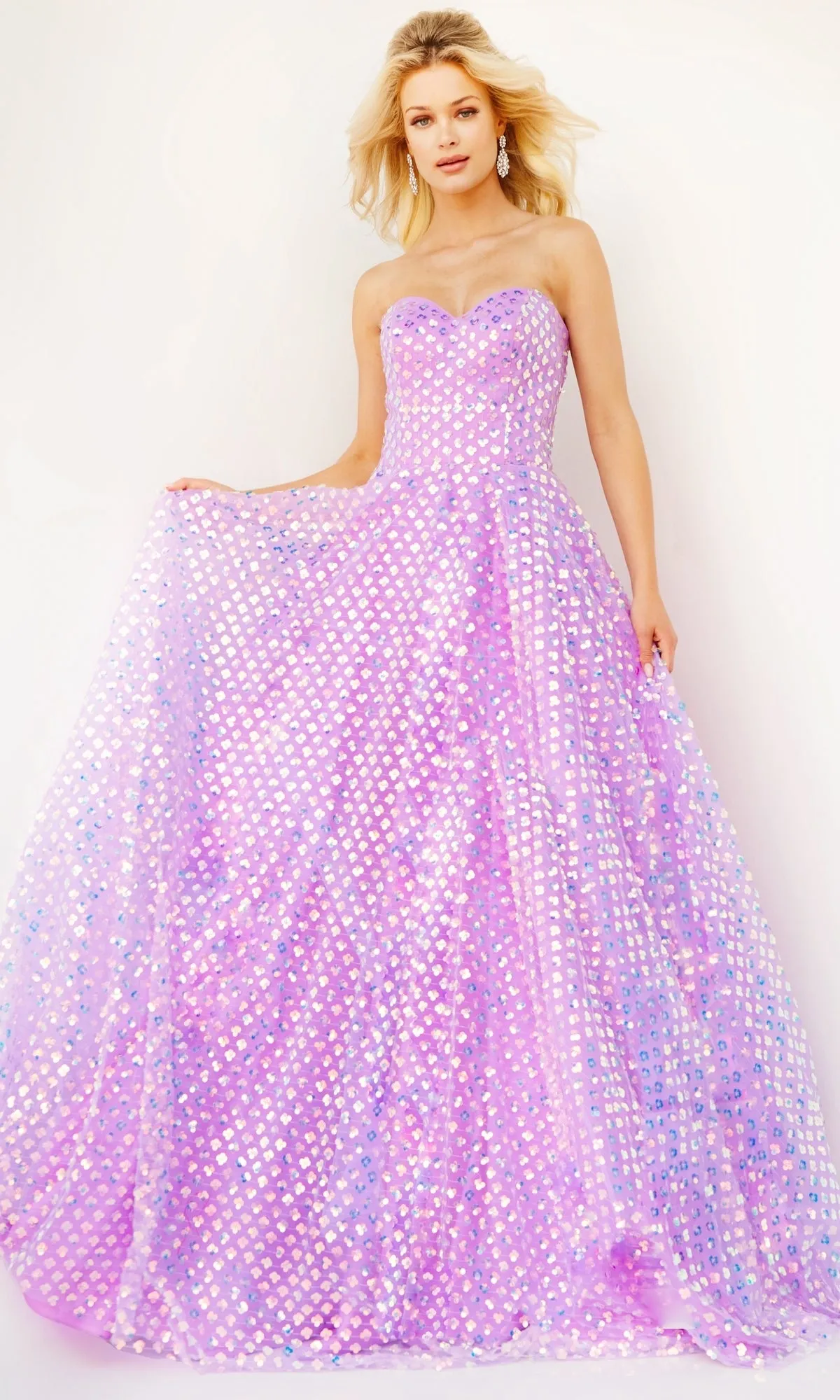 Jovani Strapless Sweetheart Long Prom Dress 08605 sold by PromGirl
