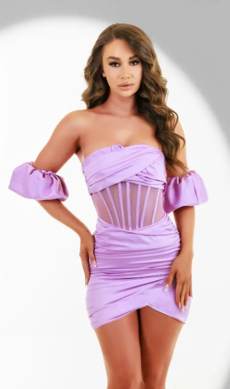 Short Party Dress PS230X by Portia and Scarlett sold by PromGirl