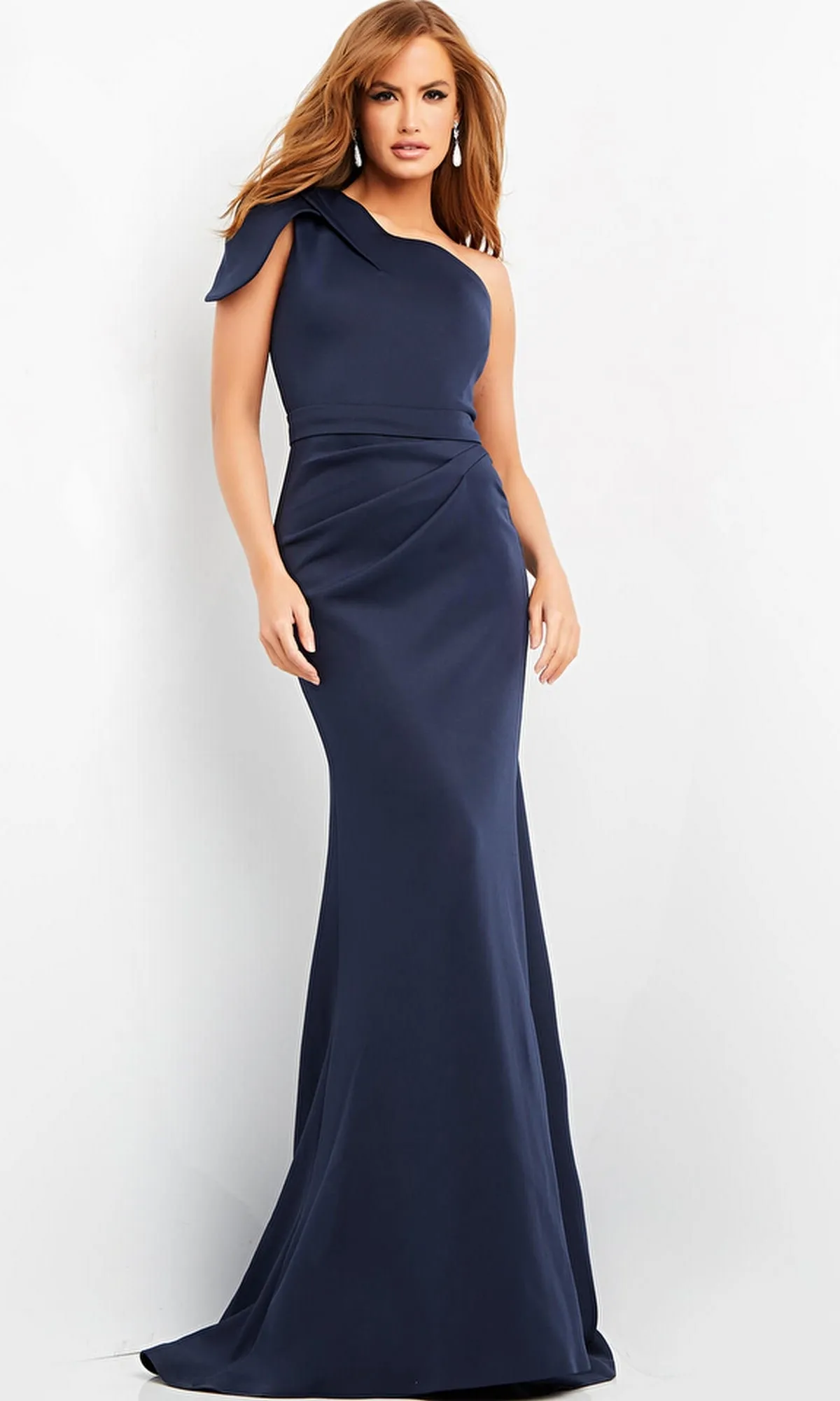 Long Formal One-Shoulder Dress: Jovani 06753 sold by PromGirl product image thumbnail 4