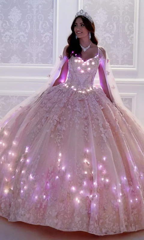 Glow-in-the-Dark Princesa Quinceañera Dress PR12261 made by PromGirl