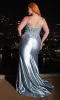 Plus-Size Lace-Bodice Long Prom Dress CD838C sold by PromGirl