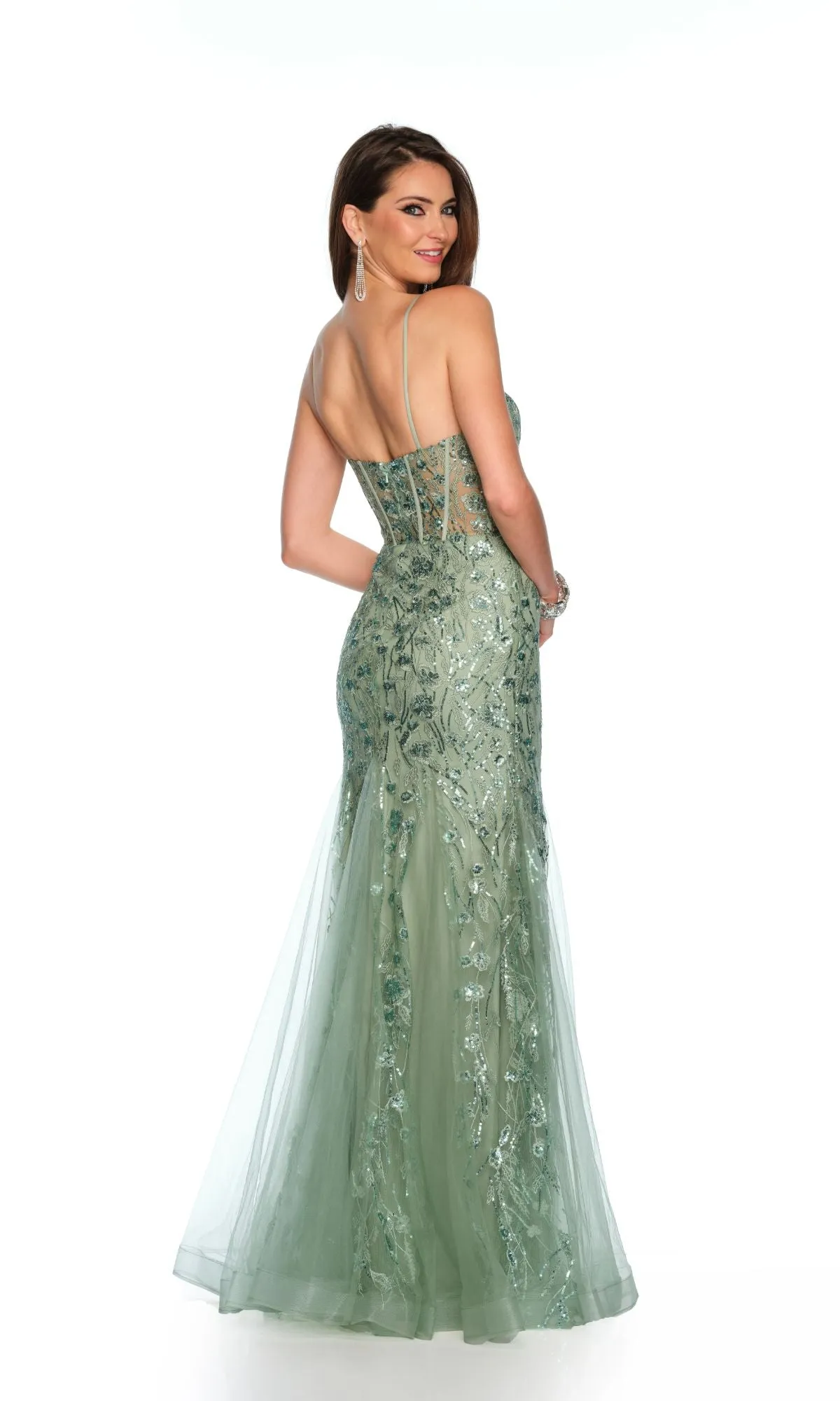 Dave & Johnny Long Prom Dress 11658 sold by PromGirl product image thumbnail 2