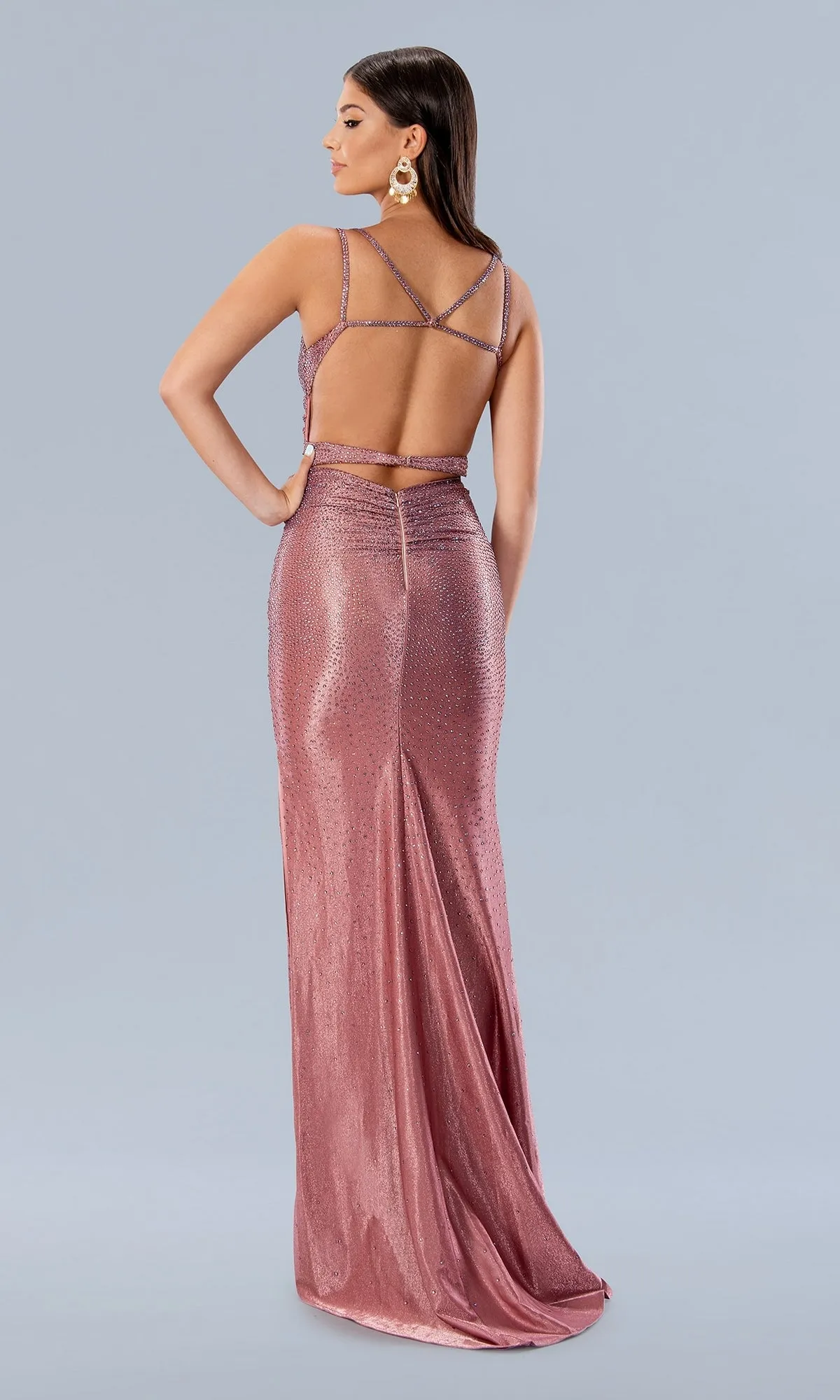 Stella Couture Long Beaded Prom Dress 24106 sold by PromGirl product image thumbnail 2