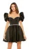 Puff-Sleeve Short Party Dress 20688 by Mac Duggal sold by PromGirl
