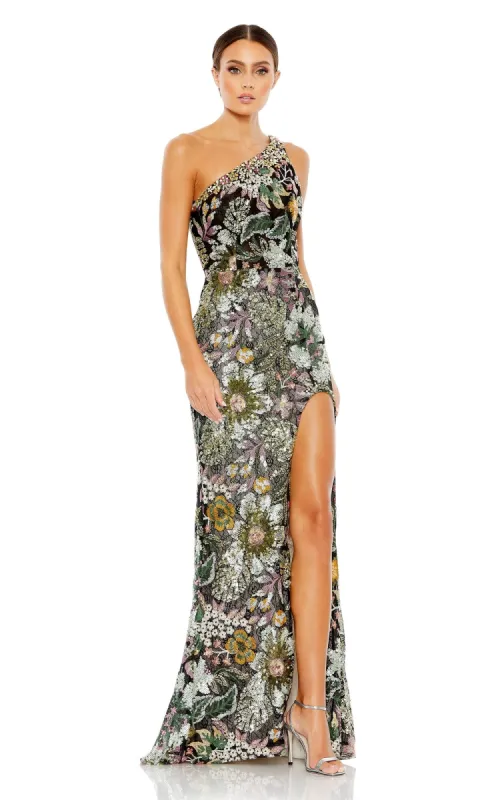 One-Shoulder Sequin Formal Dress: Mac Duggal 49574 sold by PromGirl