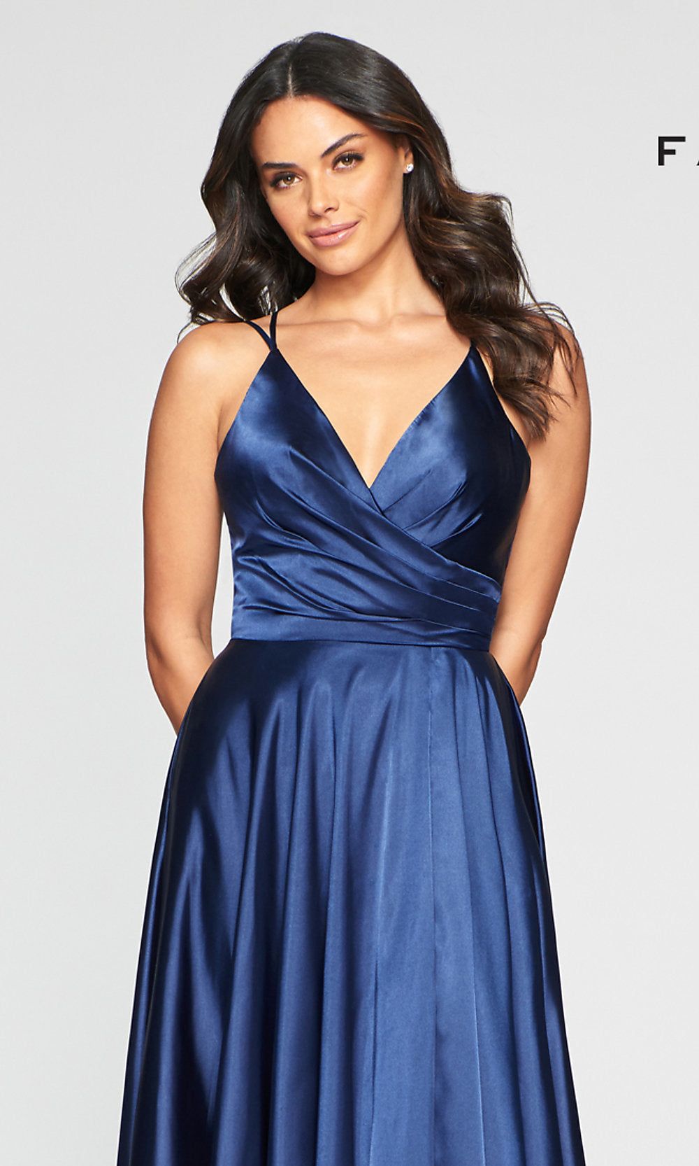 Classic Faviana Prom Dress with Open Corset Back sold by PromGirl product image thumbnail 3