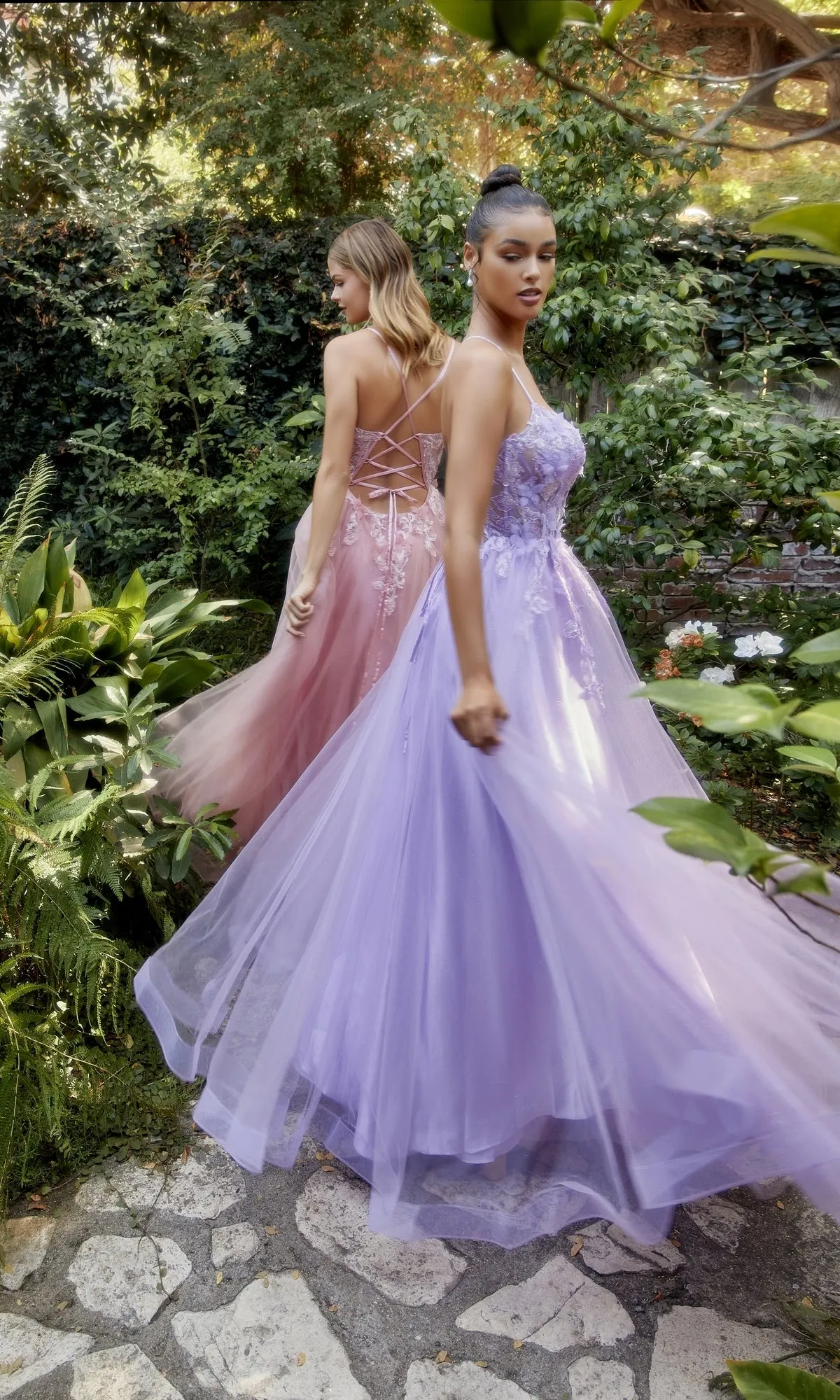 Butterfly Sheer-Bodice Prom Ball Gown A1141 sold by PromGirl product image thumbnail 2
