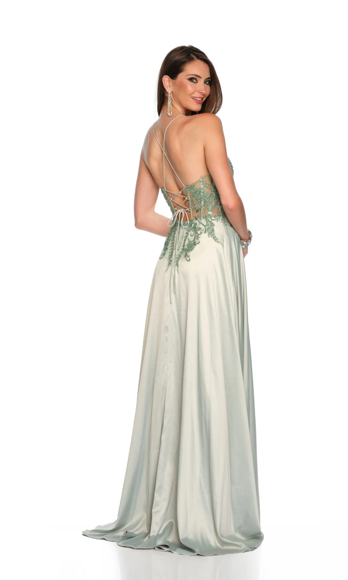 Long Formal Dress 11654 by Dave and Johnny sold by PromGirl product image thumbnail 2