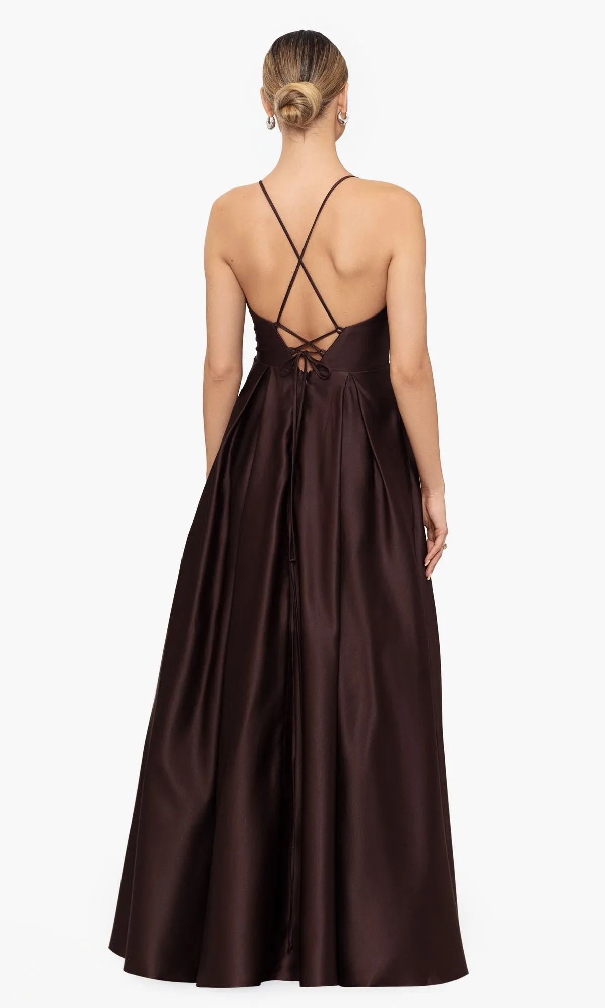 Blondie Nites Long Brown Formal Dress 3803BN sold by PromGirl product image thumbnail 2