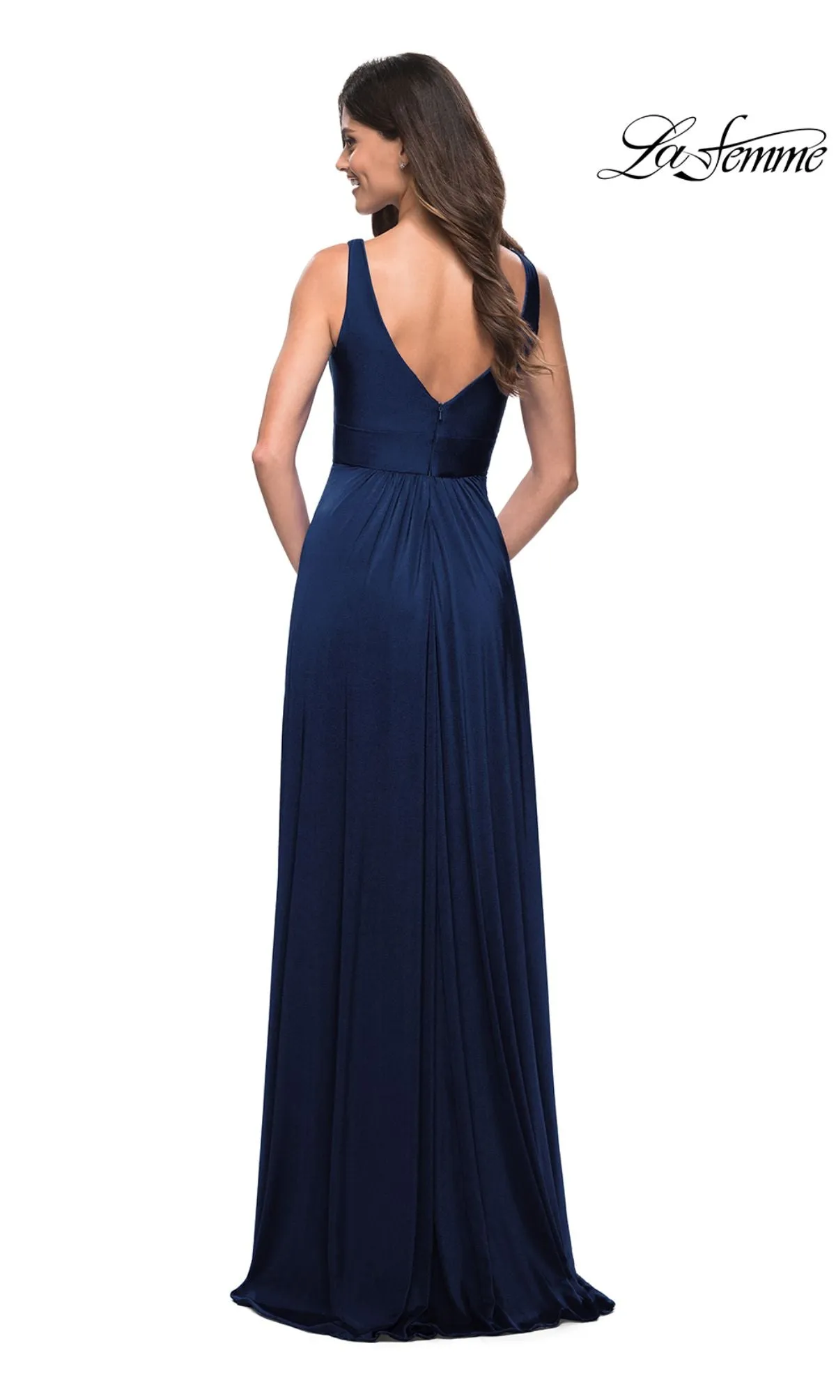La Femme Simple Long A-Line Formal Dress sold by PromGirl product image thumbnail 2