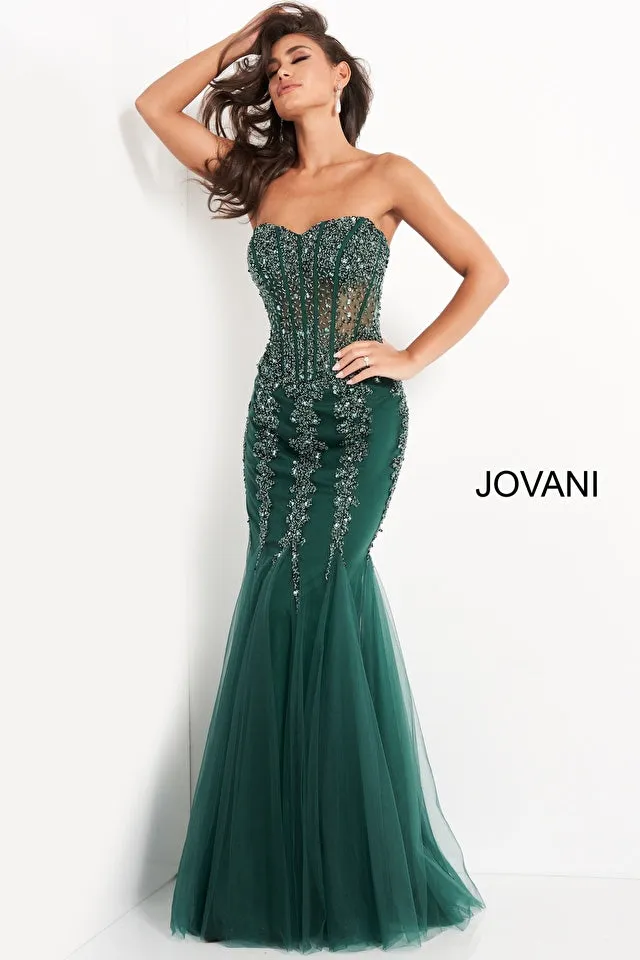 Long Strapless Sweetheart Jovani Prom Dress 5908 sold by PromGirl product image thumbnail 4