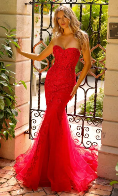 Amelia Couture Corset Mermaid Prom Dress SU081 sold by PromGirl