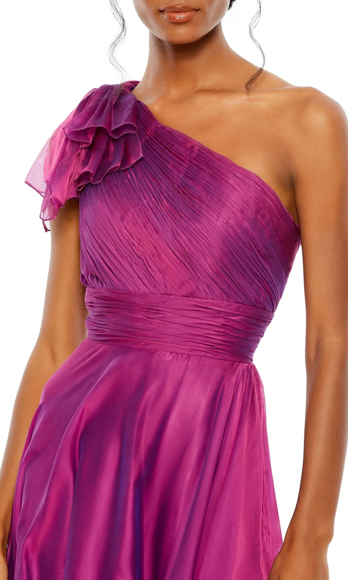 Long One-Shoulder Prom Dress: Mac Duggal 67476 sold by PromGirl product image thumbnail 5