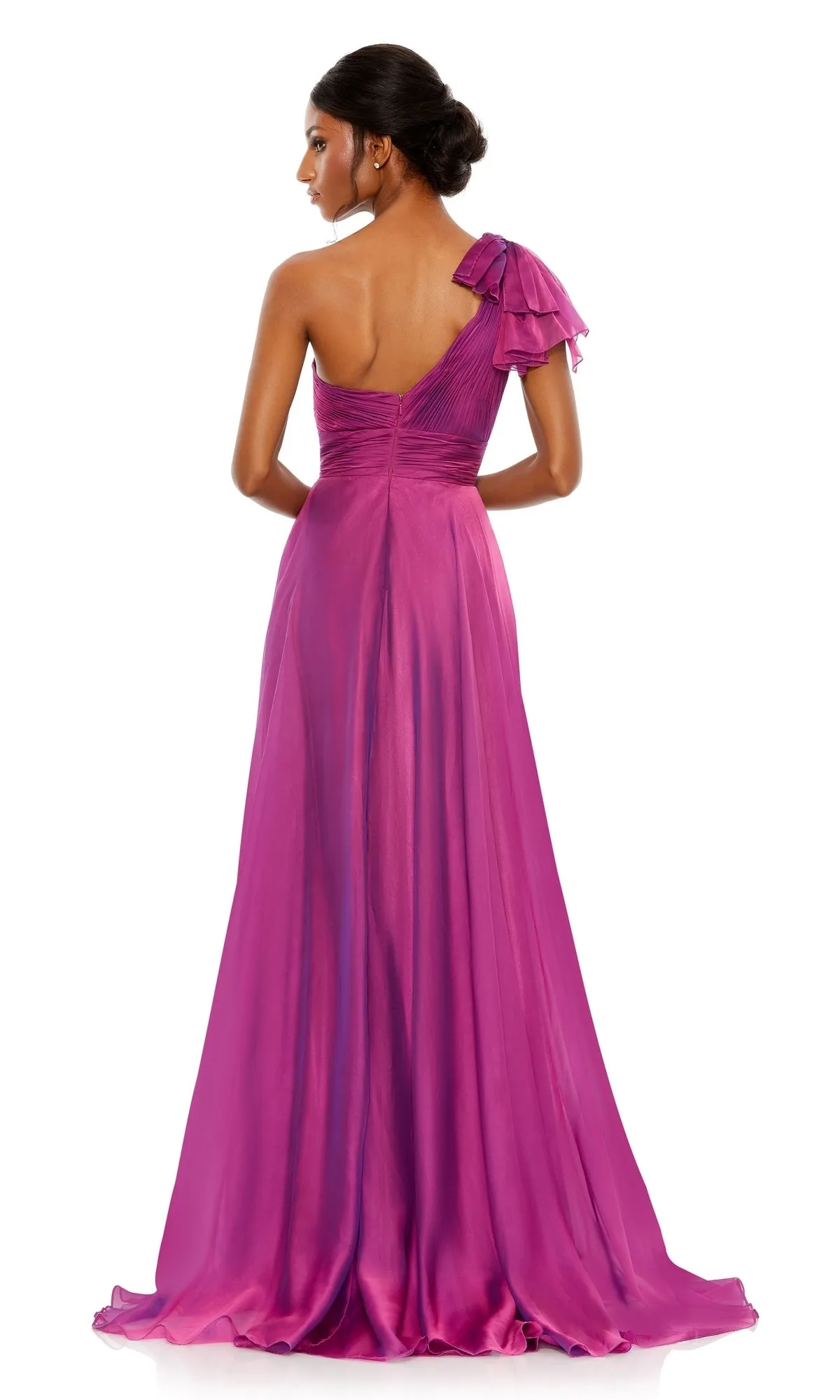Long One-Shoulder Prom Dress: Mac Duggal 67476 sold by PromGirl product image thumbnail 2