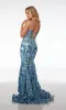 Alyce V-Neck Open-Back Sequin Prom Dress 61564 sold by PromGirl