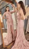 One-Shoulder Long Lace Mermaid Prom Dress CD973 sold by PromGirl