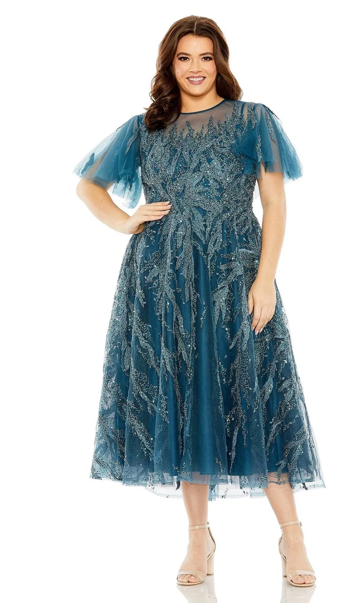 Plus-Size Semi-Formal Dress 20477 by Mac Duggal sold by PromGirl