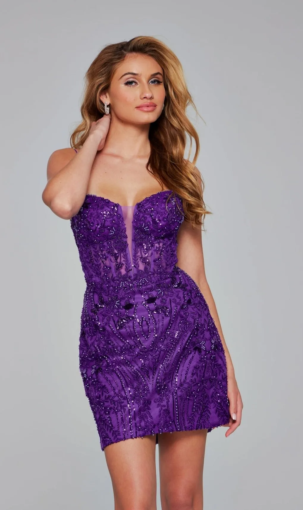Short Homecoming Dress 40498 by Jovani sold by PromGirl