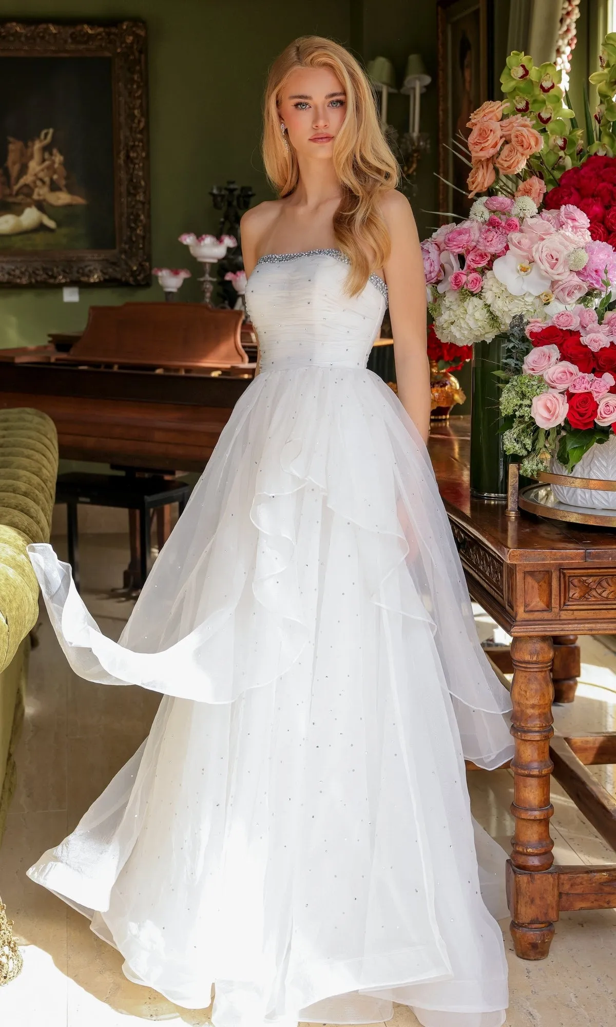 Strapless Long Prom Ball Gown: Ava Presley 29524 sold by PromGirl product image thumbnail 4