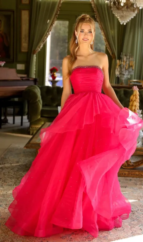 Strapless Long Prom Ball Gown: Ava Presley 29524 sold by PromGirl