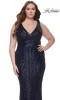 La Femme Plus-Size Long Sequin Prom Dress 32016 sold by PromGirl