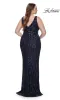 La Femme Plus-Size Long Sequin Prom Dress 32016 sold by PromGirl