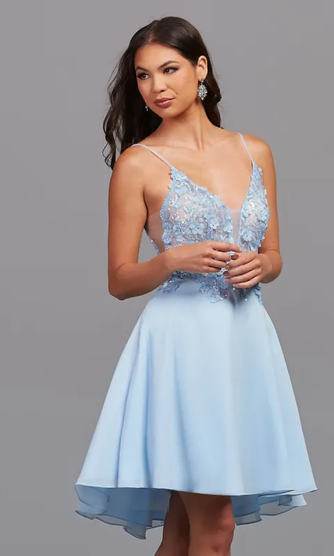 PromGirl Short Embellished A-Line Homecoming Dress sold by PromGirl