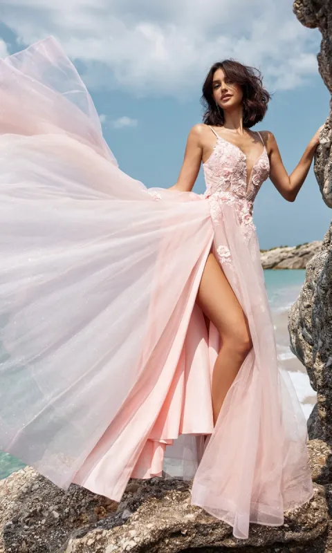 Long Prom Dress 12101 by Blush sold by PromGirl