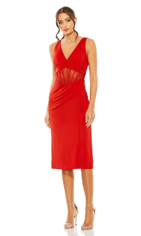 Short Wedding Guest Dress 50726 by Mac Duggal sold by PromGirl