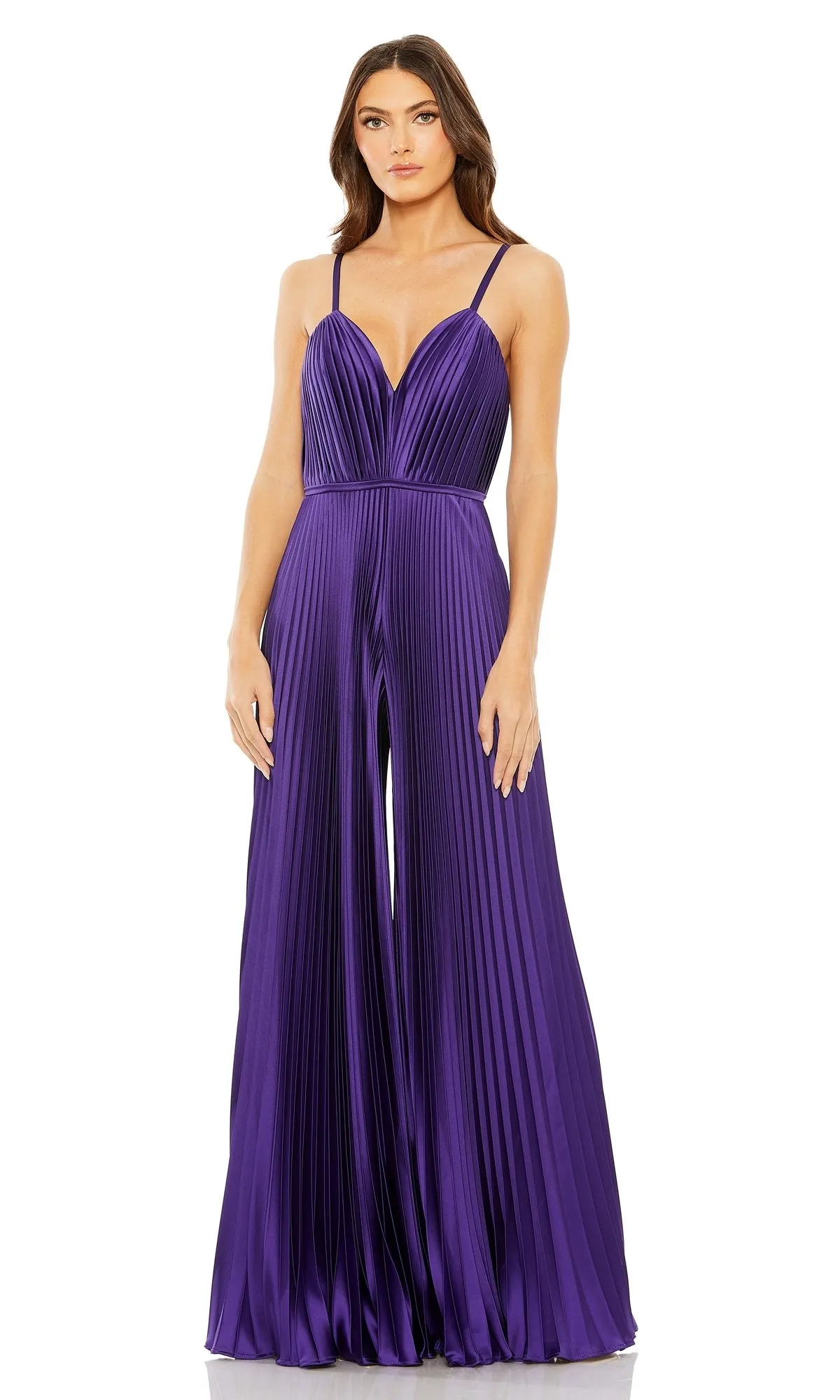 Mac Duggal Pleated Wide-Leg Formal Jumpsuit 26319 sold by PromGirl product image thumbnail 5