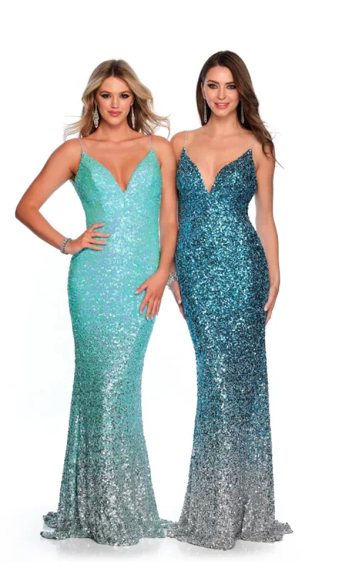 Strapless Sequin Prom Gown: Dave & Johnny A10308 sold by PromGirl
