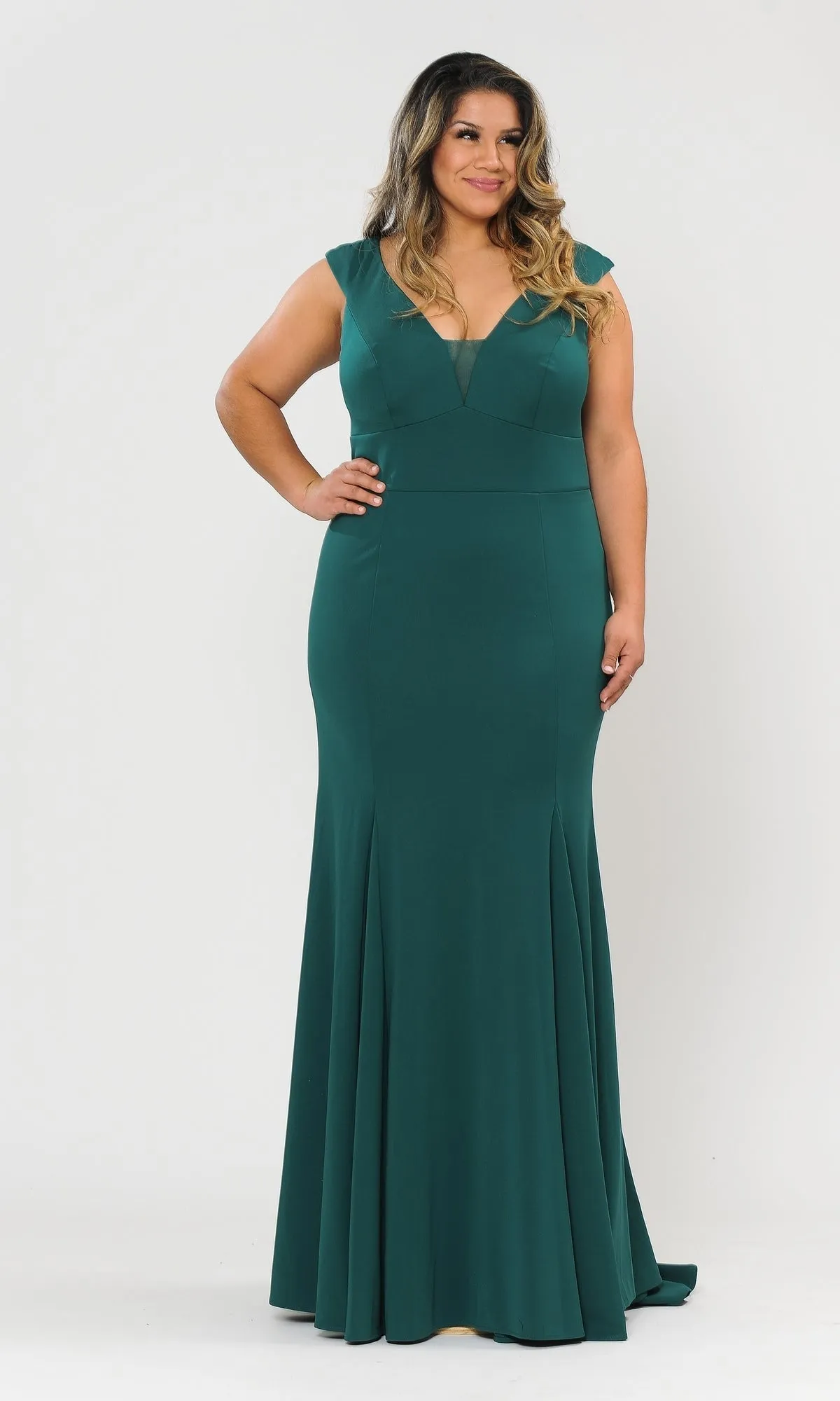 Classic Sleeveless Plus-Size Long Prom Dress W1022 sold by PromGirl product image thumbnail 5