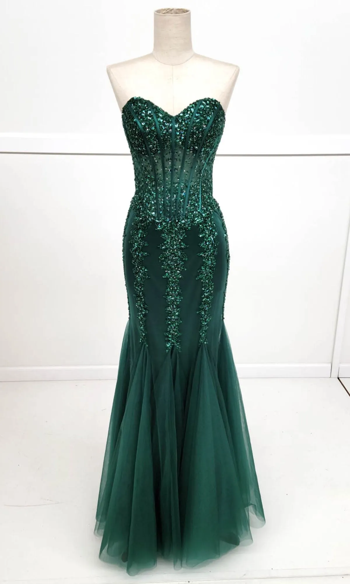 Strapless Long Mermaid Prom Dress: Chicas C820 sold by PromGirl product image thumbnail 5