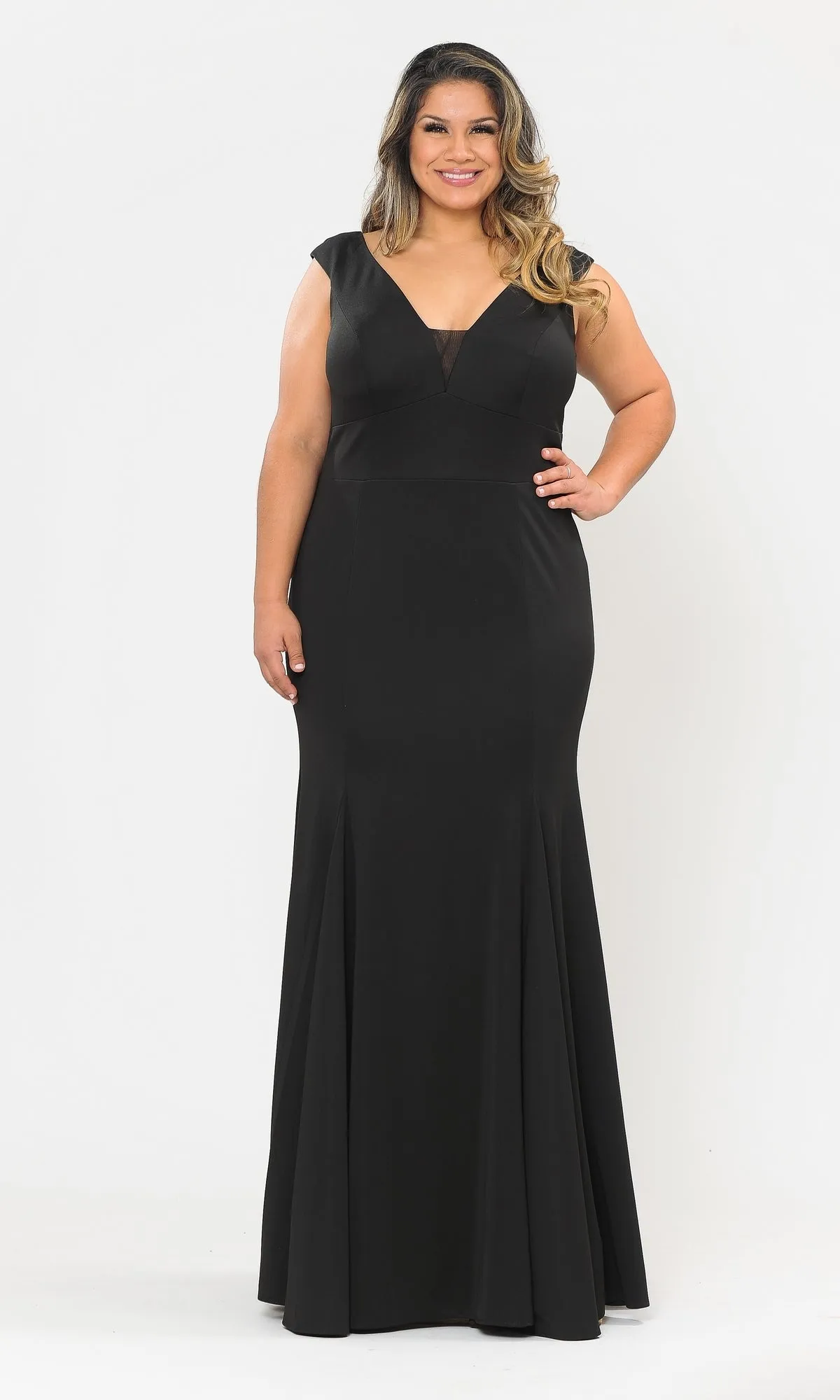 Classic Sleeveless Plus-Size Long Prom Dress W1022 sold by PromGirl product image thumbnail 3