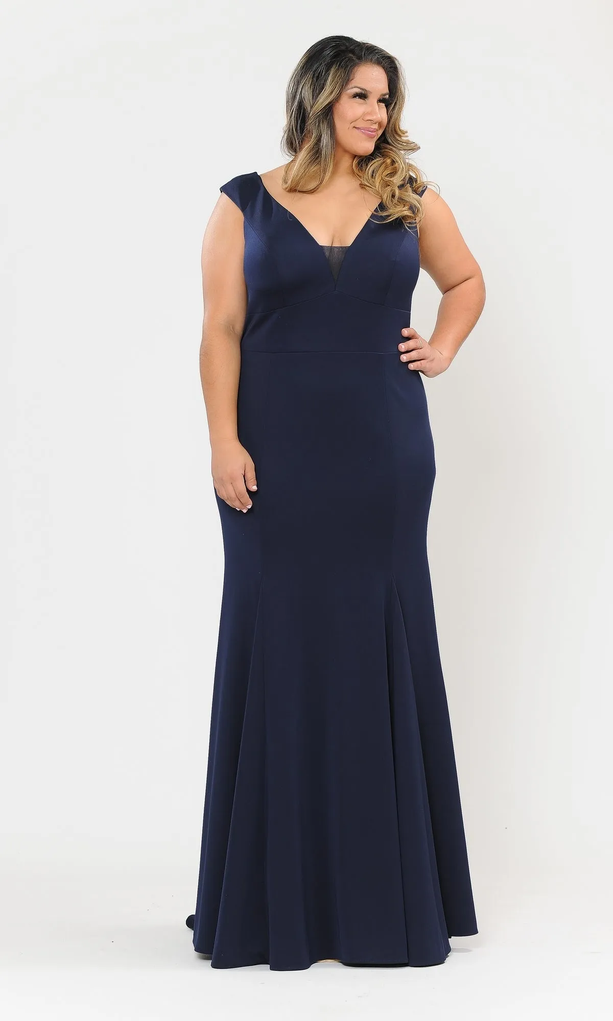 Classic Sleeveless Plus-Size Long Prom Dress W1022 sold by PromGirl