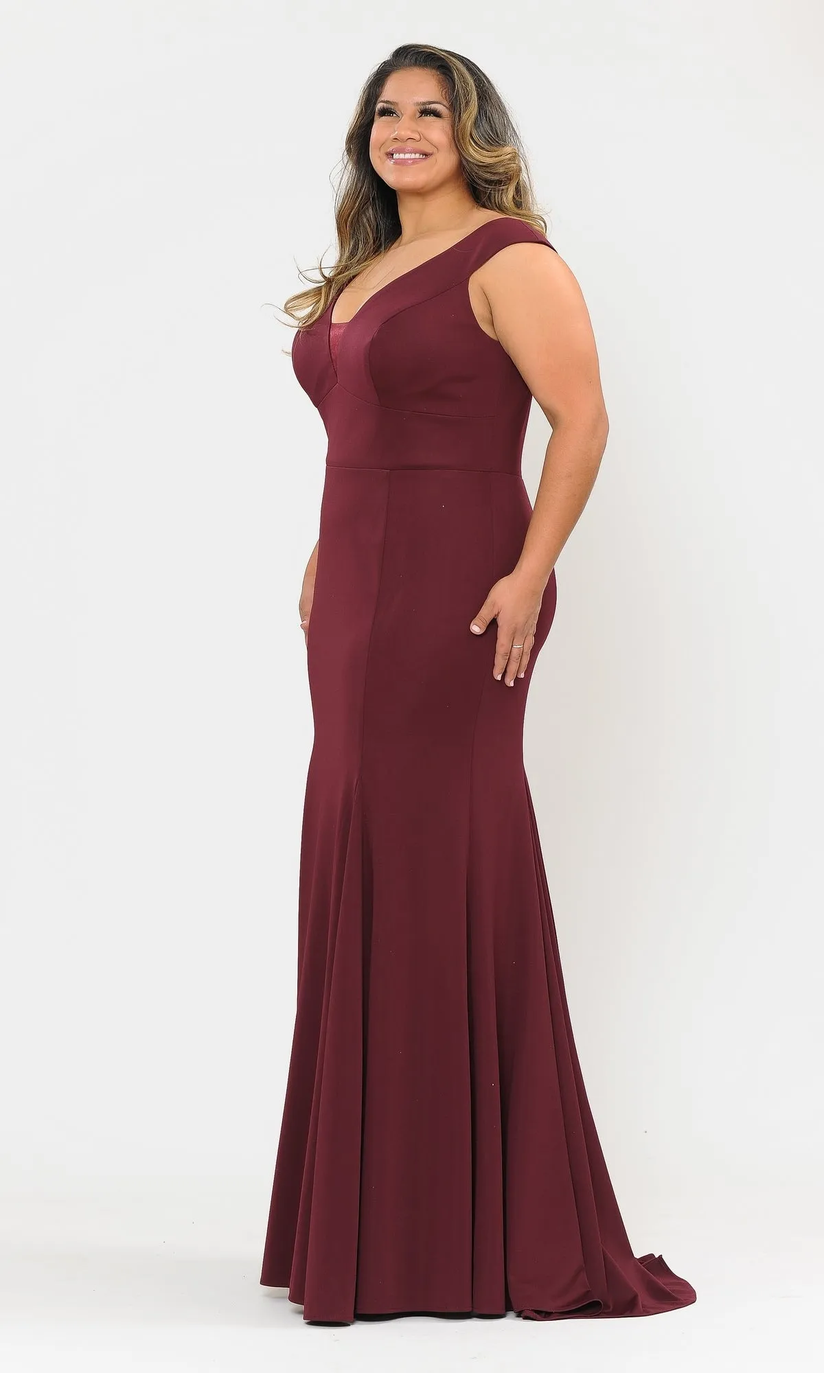 Classic Sleeveless Plus-Size Long Prom Dress W1022 sold by PromGirl product image thumbnail 4