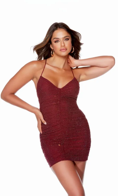 Ruched Bodycon Homecoming Dress - Alyce 4730 sold by PromGirl