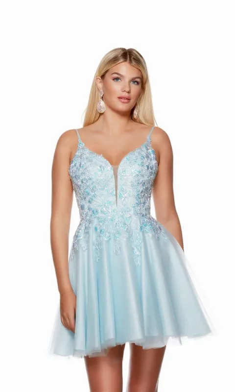 Corset-Bodice Short A-LIne Homecoming Dress 3132 sold by PromGirl