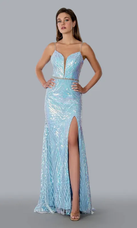 Blue Long Formal Dress 23131 by Stella Couture sold by PromGirl