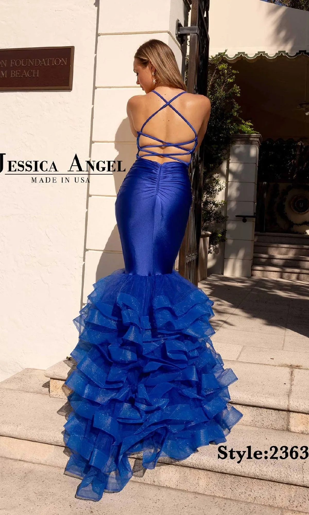 Long Ruffle Mermaid Prom Dress: Jessica Angel 2363 sold by PromGirl product image thumbnail 2