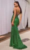 Lace-Up Open-Back Long Sequin Prom Dress CH066 sold by PromGirl