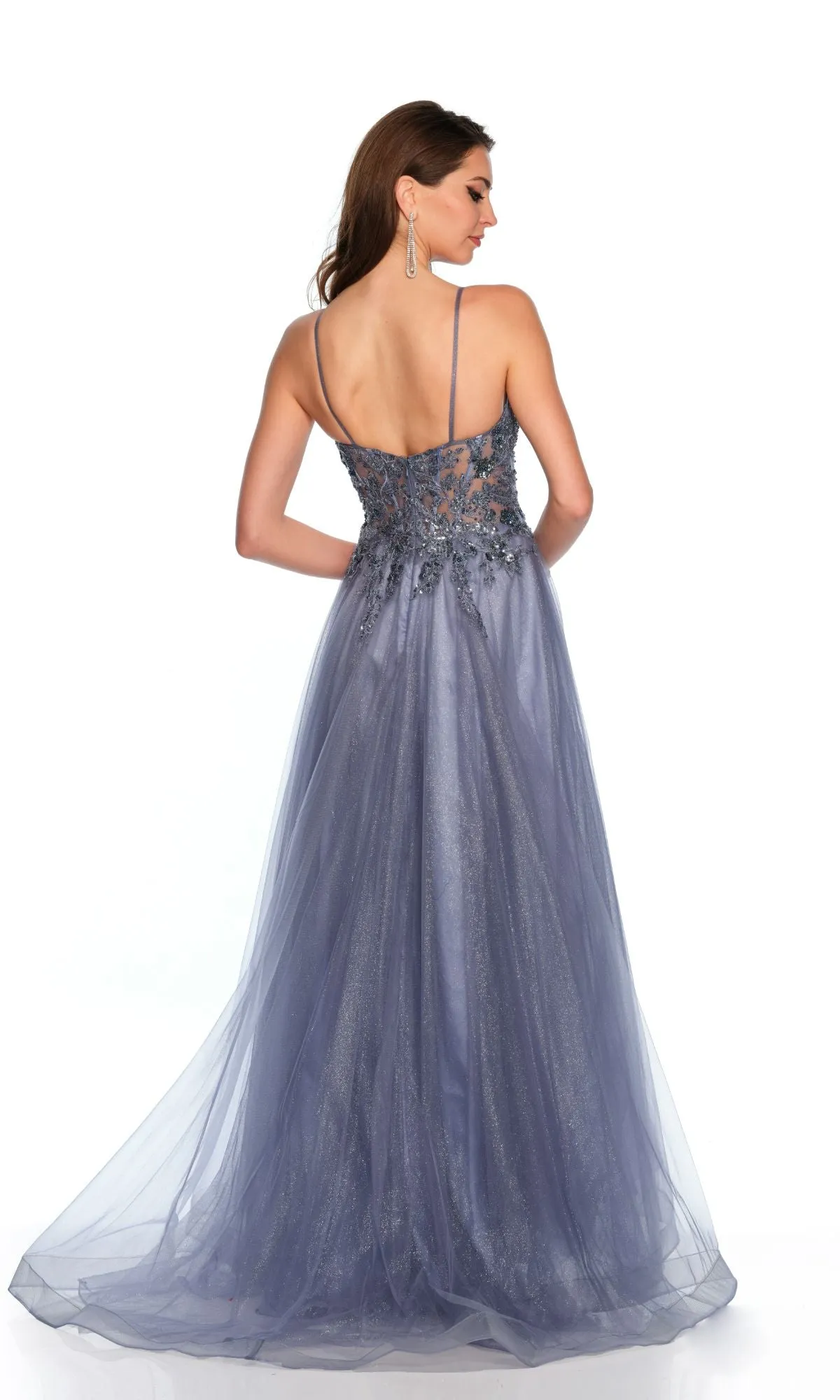 Long Formal Dress 11519 by Dave and Johnny sold by PromGirl product image thumbnail 2