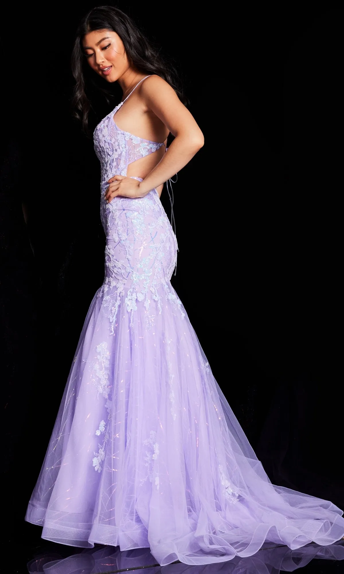 Embroidered Prom Mermaid Dress JVN37487 sold by PromGirl product image thumbnail 2