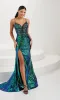 Tiffany Open-Back Corset Sequin Prom Dress 16100 sold by PromGirl