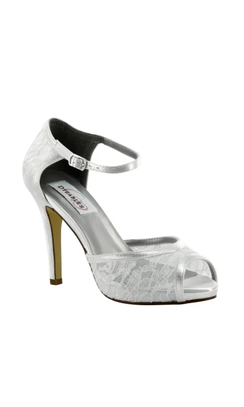3.5 in Lace White Prom Shoes 46115 sold by PromGirl