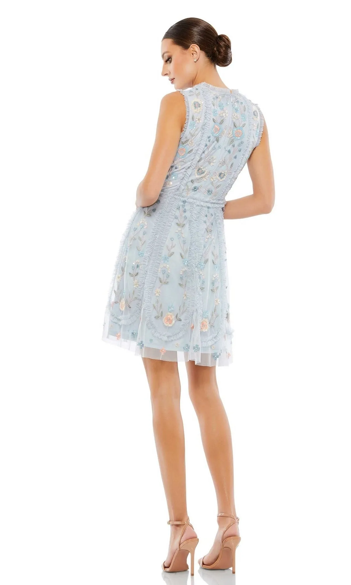 Embroidered Short Party Dress: Mac Duggal 9135 sold by PromGirl product image thumbnail 5